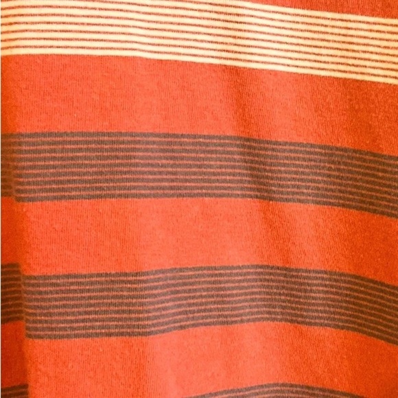 Structure Orange, Cream, Gray, and Black Polo Shirt with Gradient Stripes - Picture 3 of 5